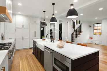 Using recycled glass and bamboo flooring